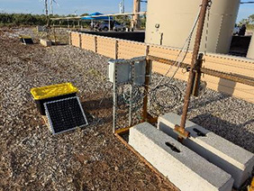 Installed prototype on pole 2